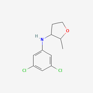 molecular formula C11H13Cl2NO B15275325 N-(3,5-Dichlorophenyl)-2-methyloxolan-3-amine 