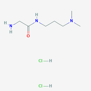 molecular formula C7H19Cl2N3O B1527534 2-Amino-n-[3-(dimethylamino)propyl]acetamide dihydrochloride CAS No. 1220029-29-7