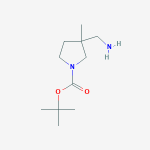 Tert-butyl 3-(aminomethyl)-3-methylpyrrolidine-1-carboxylate