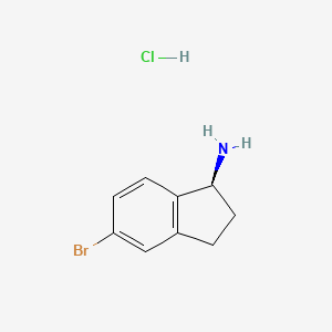 (S)-5-bromo-2,3-dihydro-1H-inden-1-amine hydrochloride