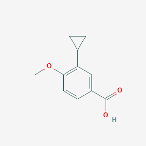molecular formula C11H12O3 B1527546 3-Cyclopropyl-4-methoxybenzoic acid CAS No. 1248462-73-8