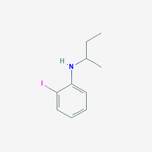 molecular formula C10H14IN B15275465 N-(butan-2-yl)-2-iodoaniline 