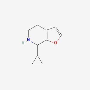 molecular formula C10H13NO B15275469 7-Cyclopropyl-4H,5H,6H,7H-furo[2,3-c]pyridine 
