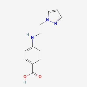 4-{[2-(1H-pyrazol-1-yl)ethyl]amino}benzoic acid