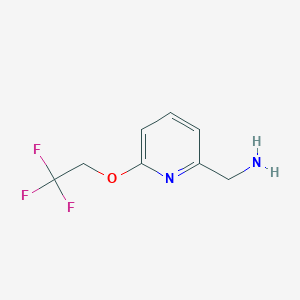 [6-(2,2,2-Trifluoroethoxy)pyridin-2-yl]methanamine