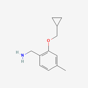 [2-(Cyclopropylmethoxy)-4-methylphenyl]methanamine