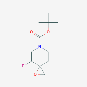 molecular formula C11H18FNO3 B15275578 Tert-butyl 4-fluoro-1-oxa-6-azaspiro[2.5]octane-6-carboxylate 