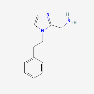 [1-(2-phenylethyl)-1H-imidazol-2-yl]methanamine