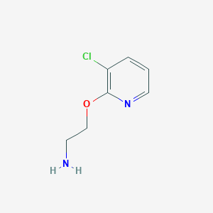molecular formula C7H9ClN2O B1527561 2-(2-Aminoethoxy)-3-chloropyridine CAS No. 1249800-12-1