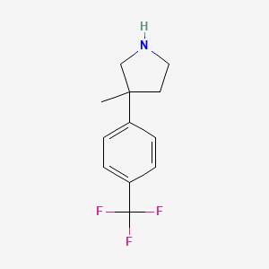 3-Methyl-3-[4-(trifluoromethyl)phenyl]pyrrolidine