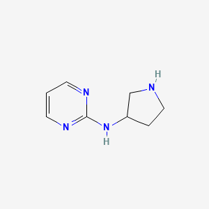 B1527566 N-(pyrrolidin-3-yl)pyrimidin-2-amine CAS No. 950664-36-5