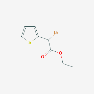 molecular formula C8H9BrO2S B15275677 Ethyl 2-bromo-2-(thiophen-2-yl)acetate 