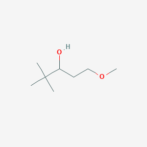molecular formula C8H18O2 B1527568 1-Methoxy-4,4-dimethylpentan-3-ol CAS No. 1249800-80-3