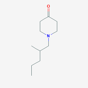 molecular formula C11H21NO B1527574 1-(2-甲基戊基)哌啶-4-酮 CAS No. 1247766-88-6