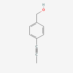 molecular formula C10H10O B1527585 [4-(丙-1-炔-1-基)苯基]甲醇 CAS No. 1360803-46-8