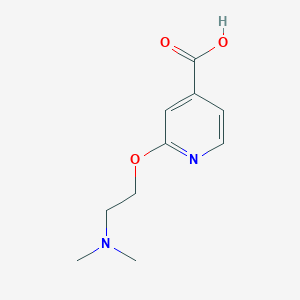 molecular formula C10H14N2O3 B1527586 2-[2-(Dimethylamino)ethoxy]pyridine-4-carboxylic acid CAS No. 1208082-41-0