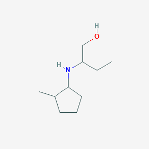 molecular formula C10H21NO B15275869 2-[(2-Methylcyclopentyl)amino]butan-1-ol 