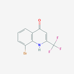 molecular formula C10H5BrF3NO B152759 8-Bromo-4-hydroxy-2-(trifluoromethyl)quinoline CAS No. 59108-43-9