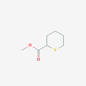 molecular formula C7H12O2S B1527590 Methyl thiane-2-carboxylate CAS No. 70759-78-3
