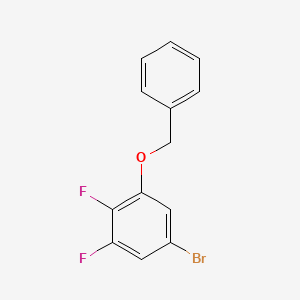 molecular formula C13H9BrF2O B1527592 1-Bromo-3-benzyloxy-4,5-difluorobenzene CAS No. 1035155-54-4