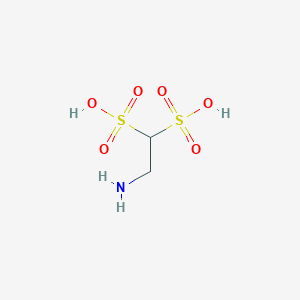molecular formula C2H7NO6S2 B1527594 2-Aminoethane-1,1-disulfonic acid CAS No. 1235825-84-9
