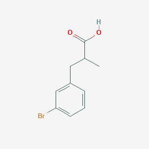 B1527596 3-(3-Bromophenyl)-2-methylpropanoic acid CAS No. 1183524-10-8