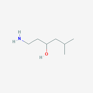 molecular formula C7H17NO B1527602 1-Amino-5-methylhexan-3-ol CAS No. 1226127-65-6