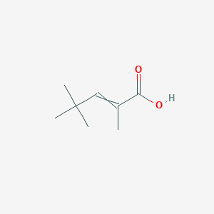 molecular formula C8H14O2 B1527603 2,4,4-Trimethylpent-2-enoic acid CAS No. 99799-03-8