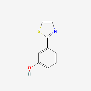 molecular formula C9H7NOS B1527604 3-(1,3-Thiazol-2-yl)phenol CAS No. 35582-13-9