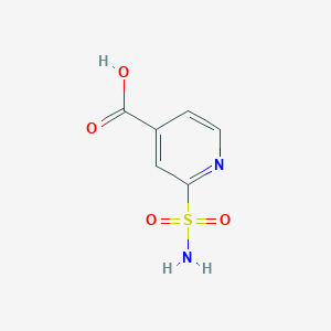 molecular formula C6H6N2O4S B1527605 2-Sulfamoylpyridine-4-carboxylic acid CAS No. 1308677-82-8