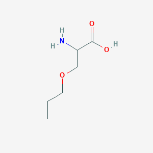 molecular formula C6H13NO3 B15276064 O-propylserine 