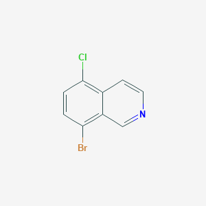 molecular formula C9H5BrClN B152761 8-Bromo-5-chloroisoquinoline CAS No. 927801-25-0