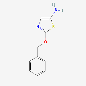 molecular formula C10H10N2OS B15276108 2-(Benzyloxy)-1,3-thiazol-5-amine 