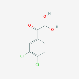 molecular formula C8H6Cl2O3 B1527618 1-(3,4-Dichlorophenyl)-2,2-dihydroxyethan-1-one CAS No. 1208090-93-0
