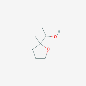 molecular formula C7H14O2 B1527621 1-(2-Methyloxolan-2-yl)ethan-1-ol CAS No. 1542877-64-4