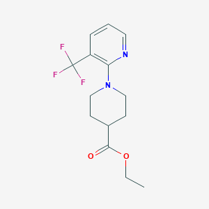 Ethyl 1-[3-(trifluoromethyl)pyridin-2-yl]piperidine-4-carboxylate