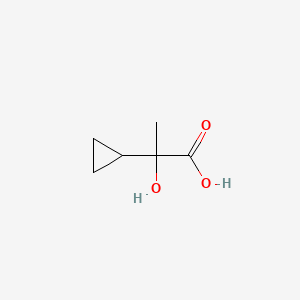 molecular formula C6H10O3 B1527633 2-Cyclopropyl-2-hydroxypropanoic acid CAS No. 99848-37-0
