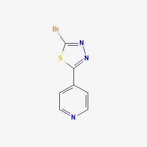 4-(5-Bromo-1,3,4-thiadiazol-2-yl)pyridine