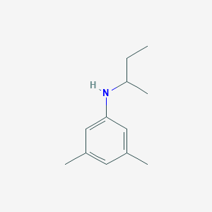 molecular formula C12H19N B15276375 N-(butan-2-yl)-3,5-dimethylaniline 