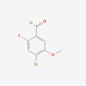 molecular formula C8H6BrFO2 B1527644 4-Bromo-2-fluoro-5-methoxybenzaldehyde CAS No. 749931-20-2