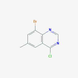 molecular formula C9H6BrClN2 B1527645 8-Bromo-4-chloro-6-methylquinazoline CAS No. 1100207-81-5