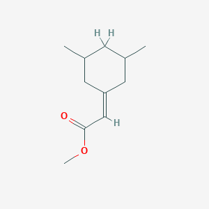molecular formula C11H18O2 B15276464 Methyl 2-(3,5-dimethylcyclohexylidene)acetate 
