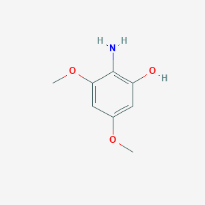 molecular formula C8H11NO3 B152765 2-Hydroxy-4,6-dimethoxyaniline CAS No. 140112-98-7