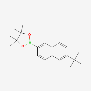 molecular formula C20H27BO2 B1527656 6-t-Butylnaphthalen-2-boronic acid pinacol ester CAS No. 1620789-31-2
