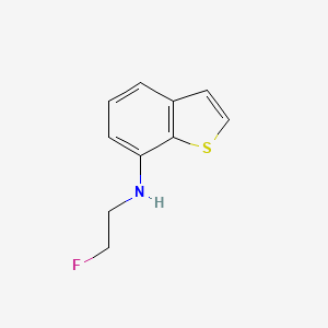 molecular formula C10H10FNS B15276560 N-(2-Fluoroethyl)-1-benzothiophen-7-amine 