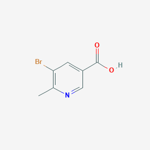 molecular formula C7H6BrNO2 B1527663 5-溴-6-甲基烟酸 CAS No. 1190862-72-6
