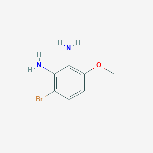 molecular formula C7H9BrN2O B1527667 3-Bromo-6-methoxybenzene-1,2-diamine CAS No. 860465-93-6