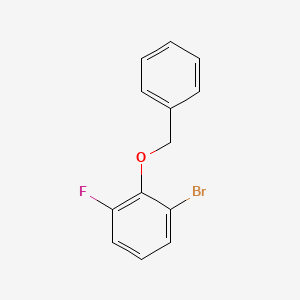 molecular formula C13H10BrFO B1527669 2-苄氧基-1-溴-3-氟苯 CAS No. 1036724-55-6
