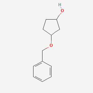 molecular formula C12H16O2 B1527673 3-(Benzyloxy)cyclopentan-1-ol CAS No. 905961-61-7