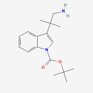molecular formula C17H24N2O2 B1527674 tert-Butyl 3-(1-amino-2-methylpropan-2-yl)-1H-indole-1-carboxylate CAS No. 942148-12-1